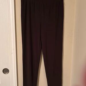 Clara S dark brown skinny dress pants loose fitting leggings size small women’s